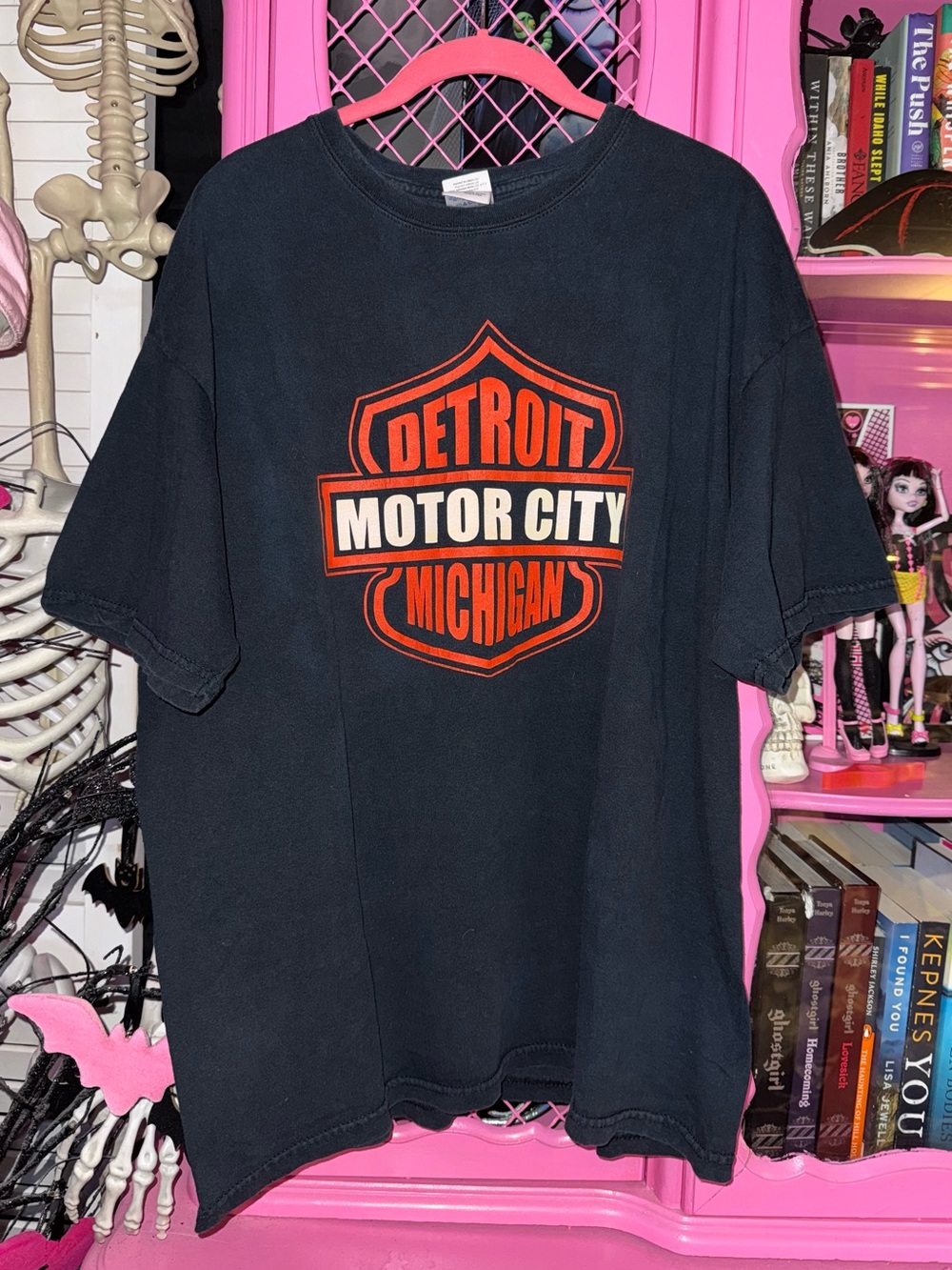 Detroit Michigan Motor City Harley Logo shirt size XL